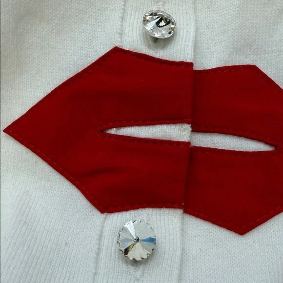 Alice + Olivia Ruthy Rainbow Pride Staceface Appliquéd Cotton-blend Cardigan. - Picture 9 of 10